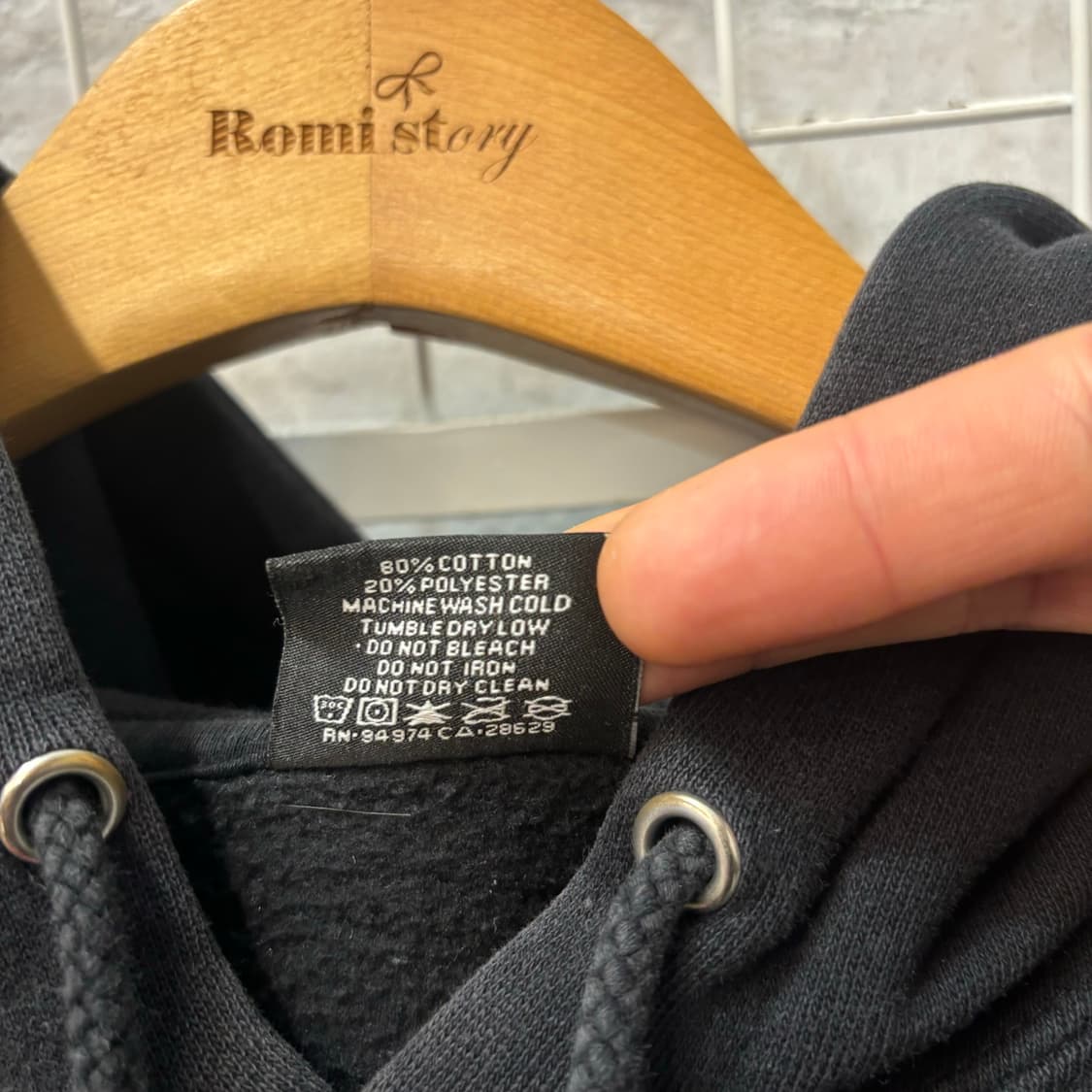 스투시 월드투어 블랙 후드티 M 상품이미지6