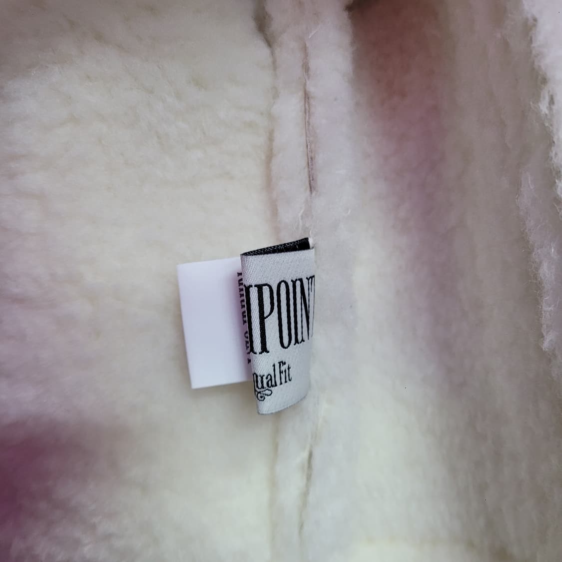 KHAKIPOINT 화이트 여성 크롭 무스탕 자켓 상품이미지4