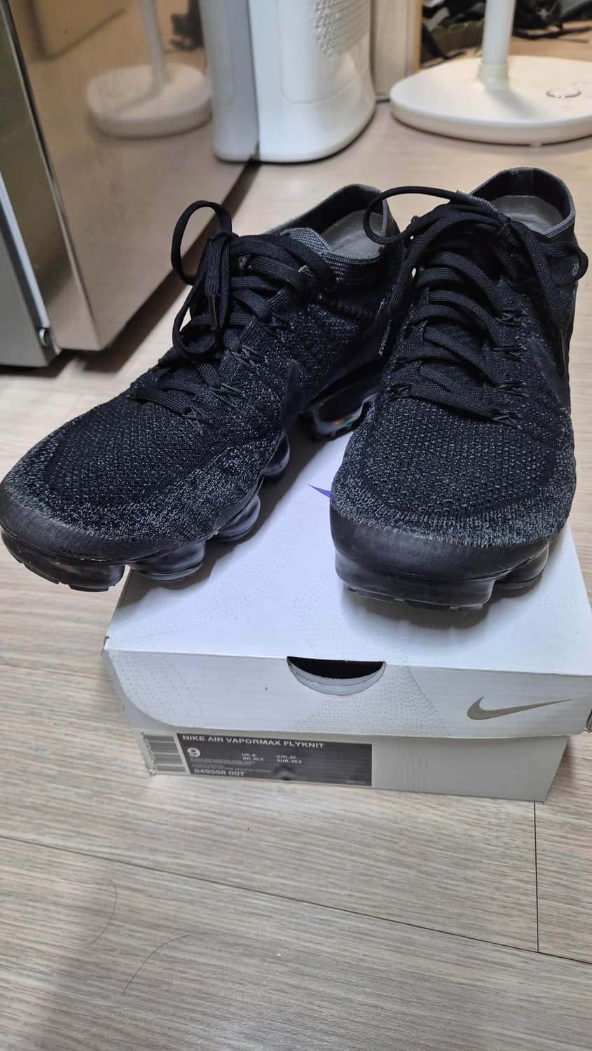 나이키 에어 베이퍼맥스 플라이니트 블랙 다크 그레이 상품이미지1