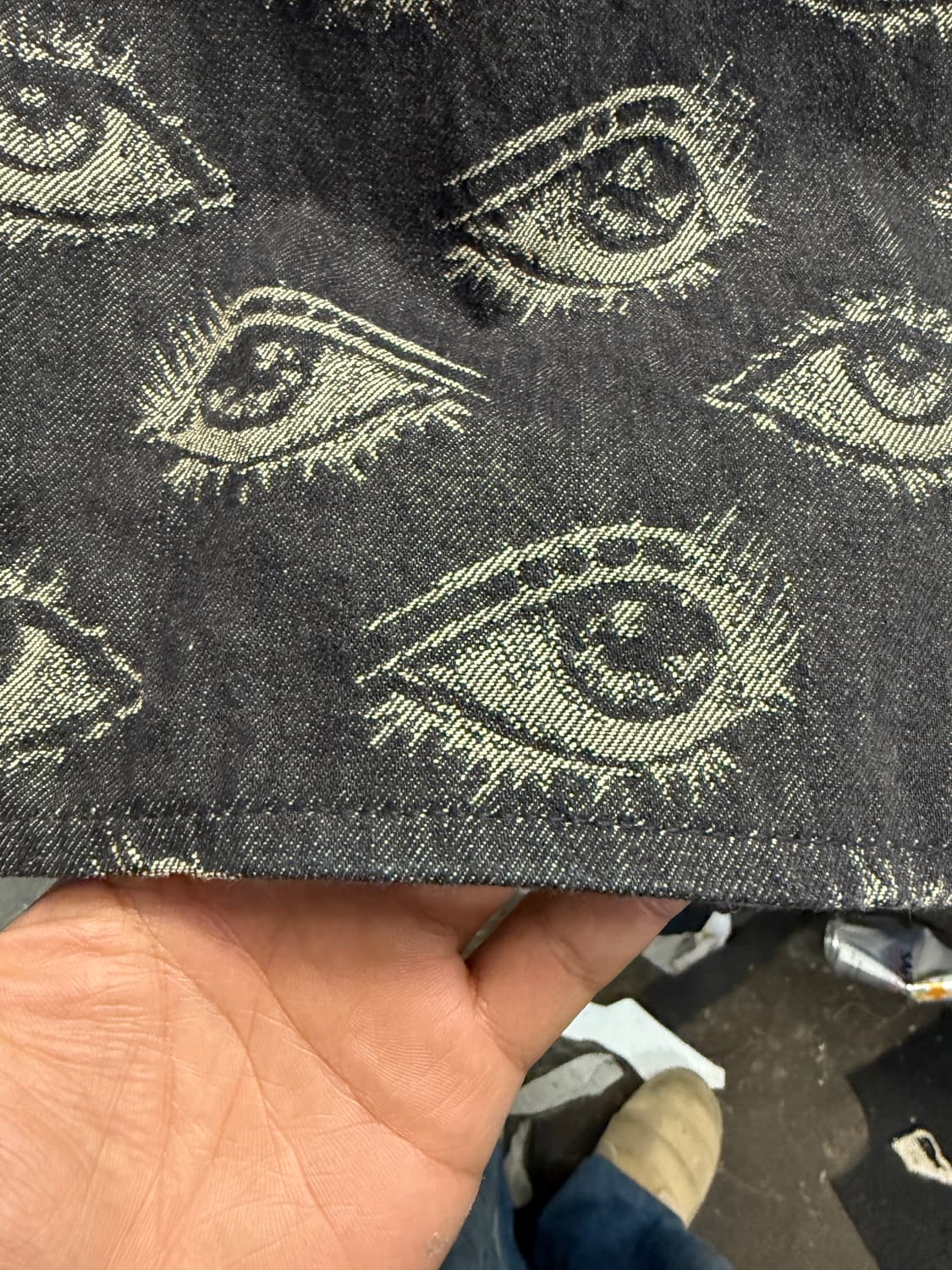 캐피탈 kapital 12온즈 스파이크이지 데님 포트 배기 팬츠 상품이미지5