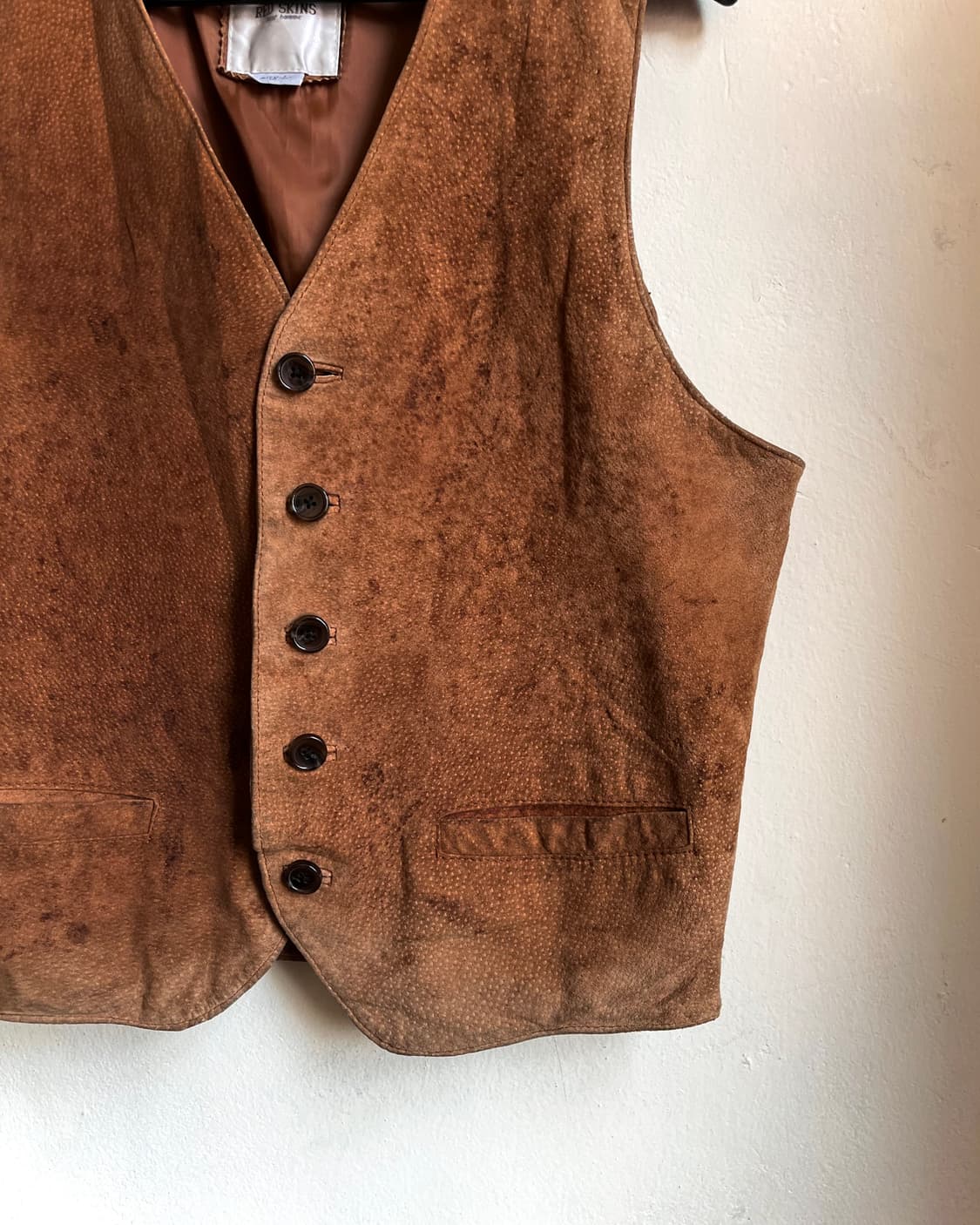 RedSkins Real Pig Leather Work Vest 상품이미지6