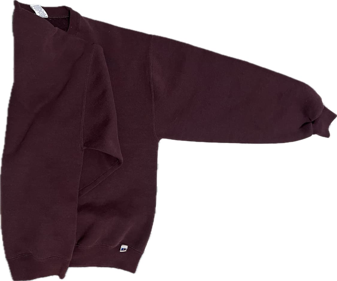 90s 러셀 스웻셔츠 버건디(L) 상품이미지2