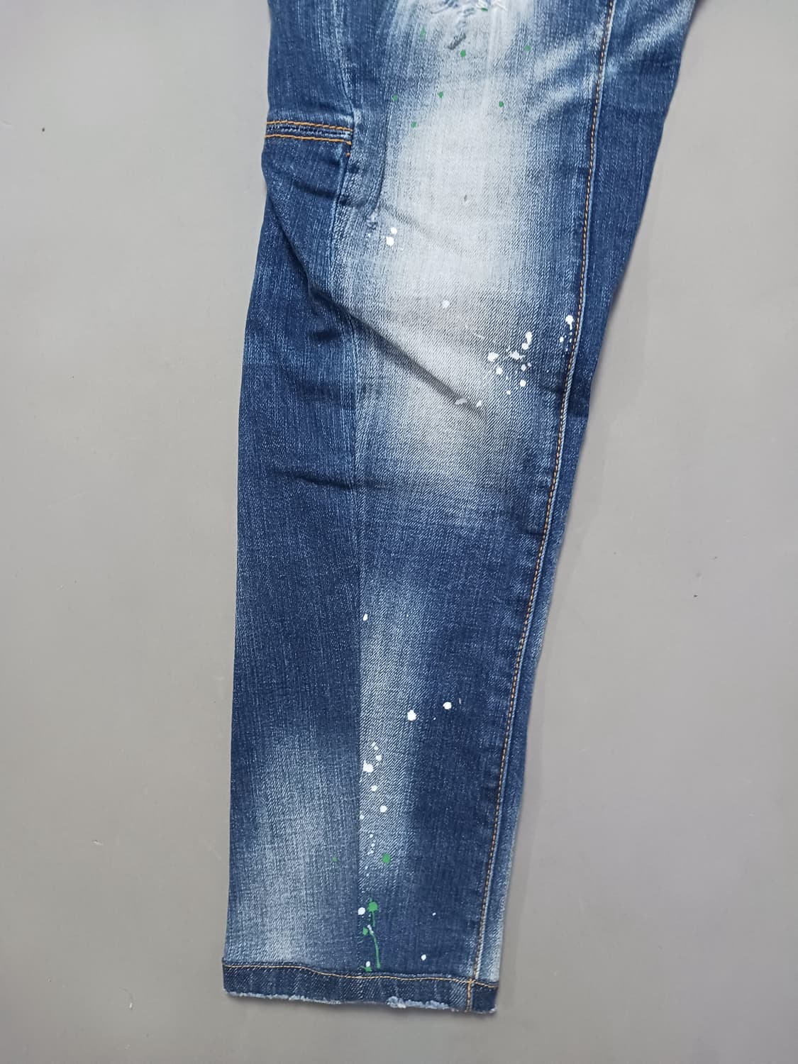 [50] 디스퀘어드2 멀티페인트 스팟 타이디바이커진 청바지 34 35 상품이미지3