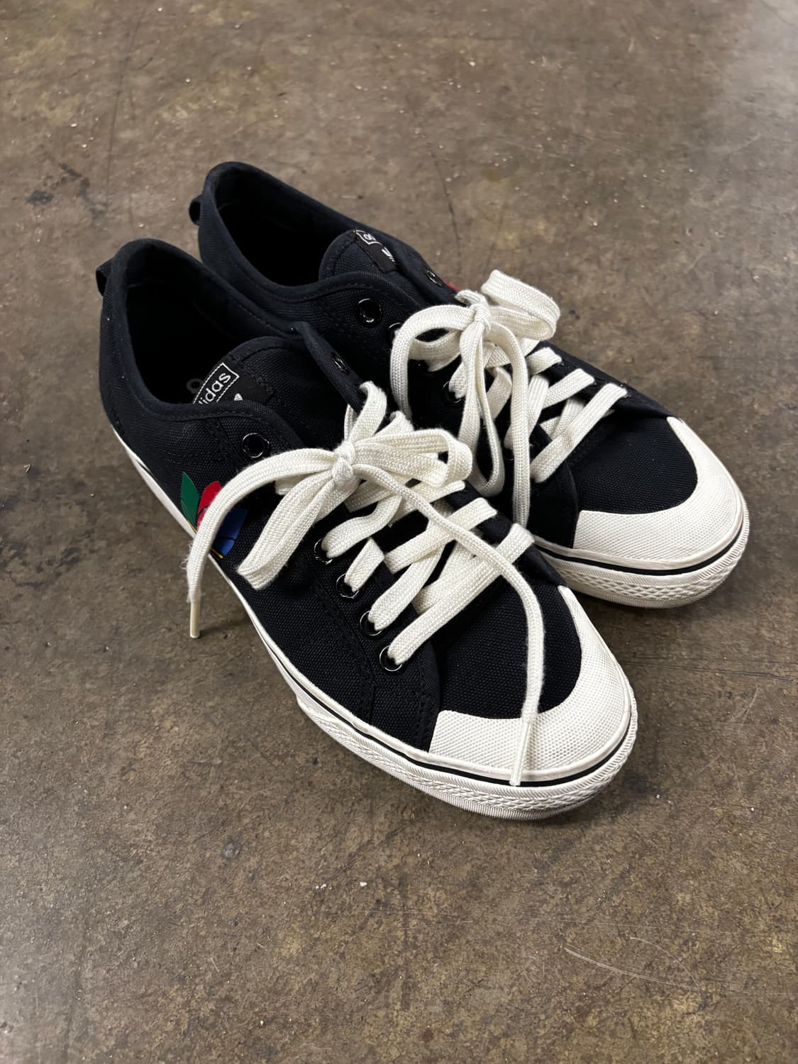 아디다스 니짜 트레포일 스니커즈 블랙 270 상품이미지4