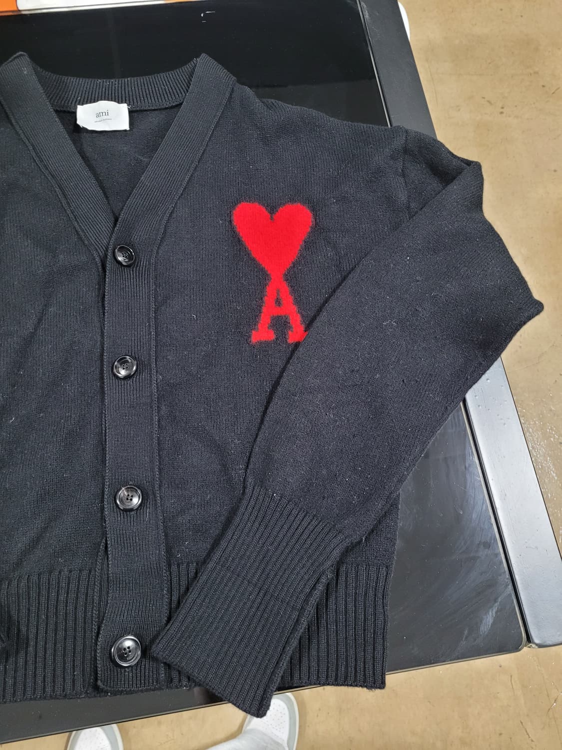 아미 인타르시아 블랙 가디건 상품이미지3