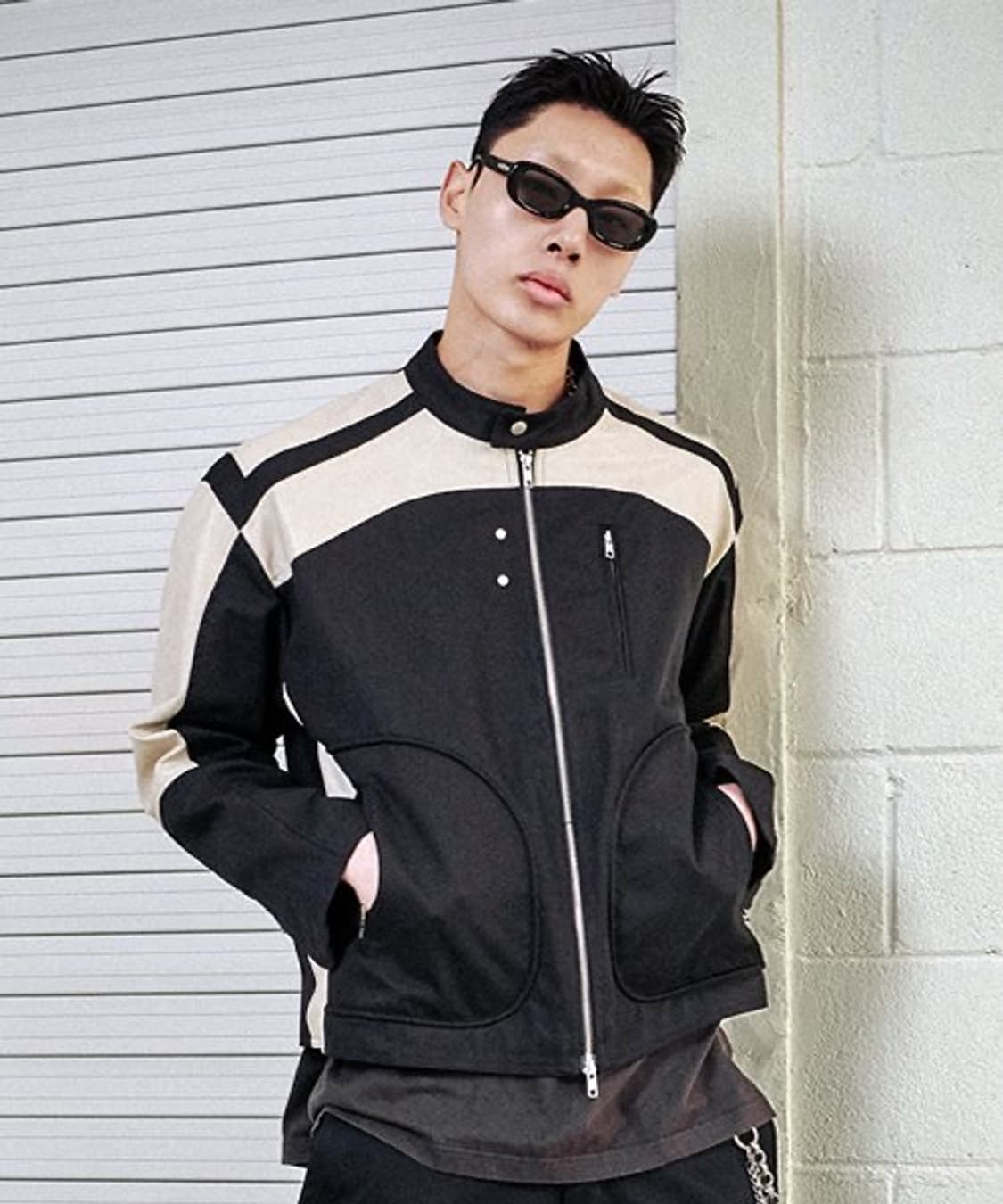 로어링라드 레이서 숏 자켓 블랙 상품이미지2