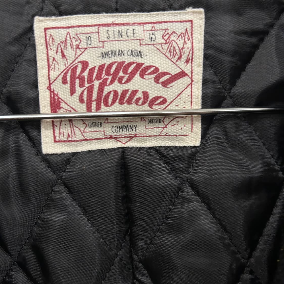 러기드하우스 버티컬 오버핏 퀼팅 울 자켓 상품이미지3