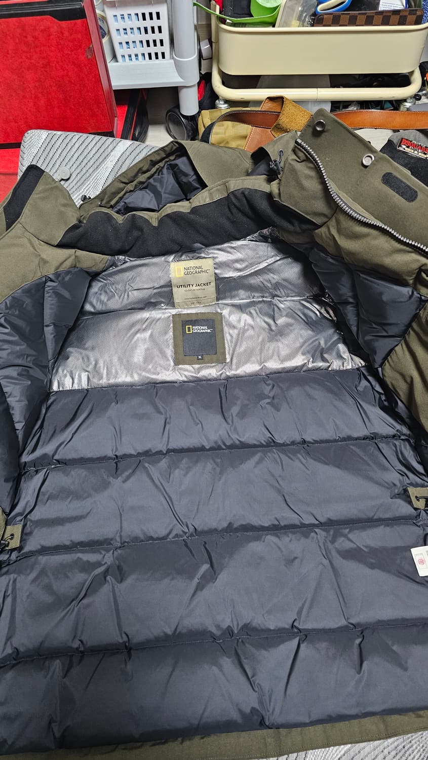 내셔널지오그래픽 유틸리티 자켓 카키색 XL 상품이미지4