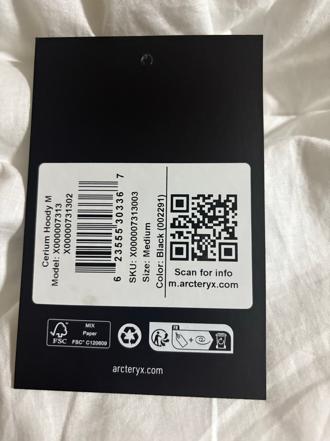 아크테릭스 세륨 후디 블랙 m 상품이미지10