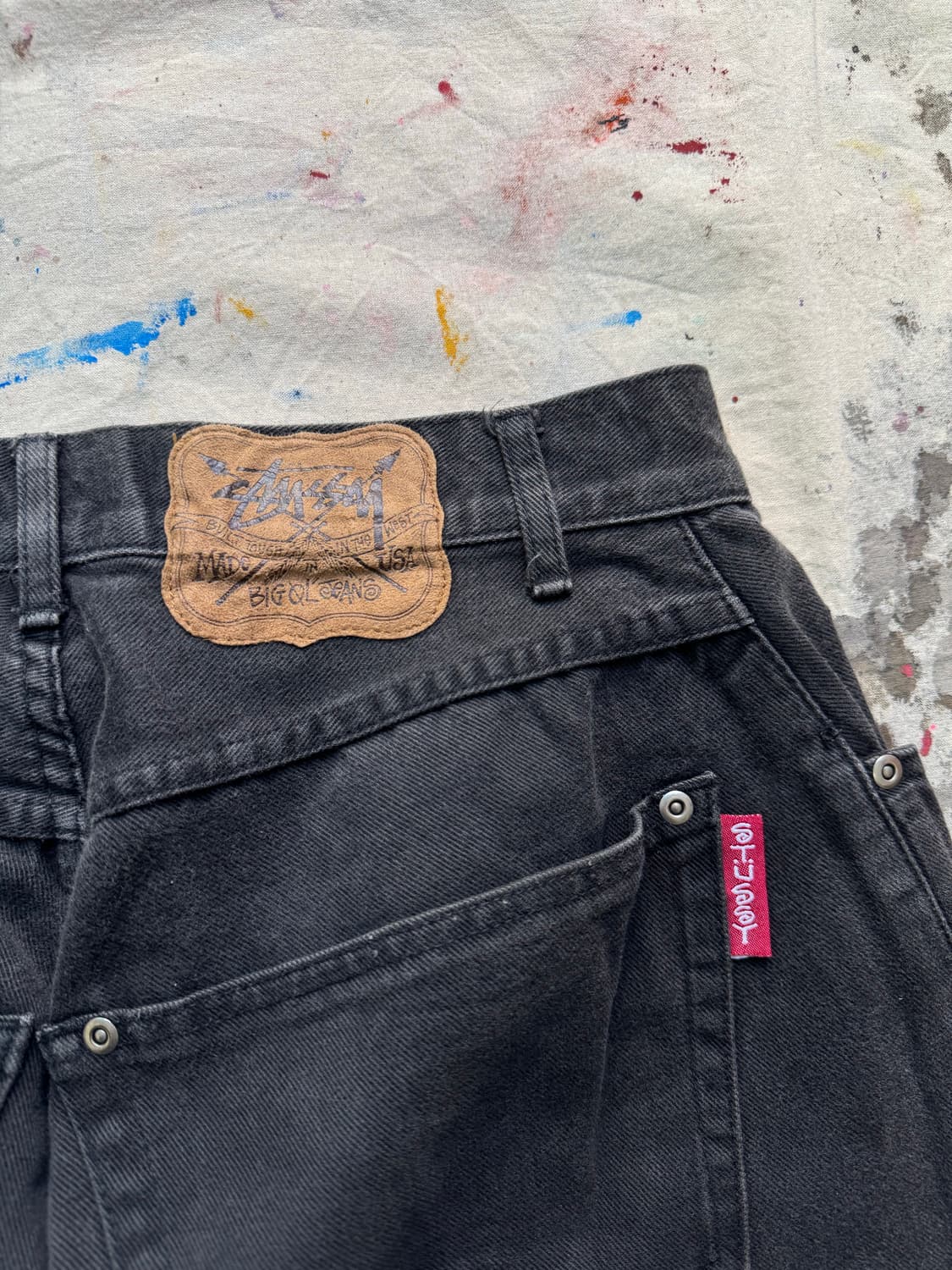 80s 스투시 빅올 데님 팬츠 상품이미지8