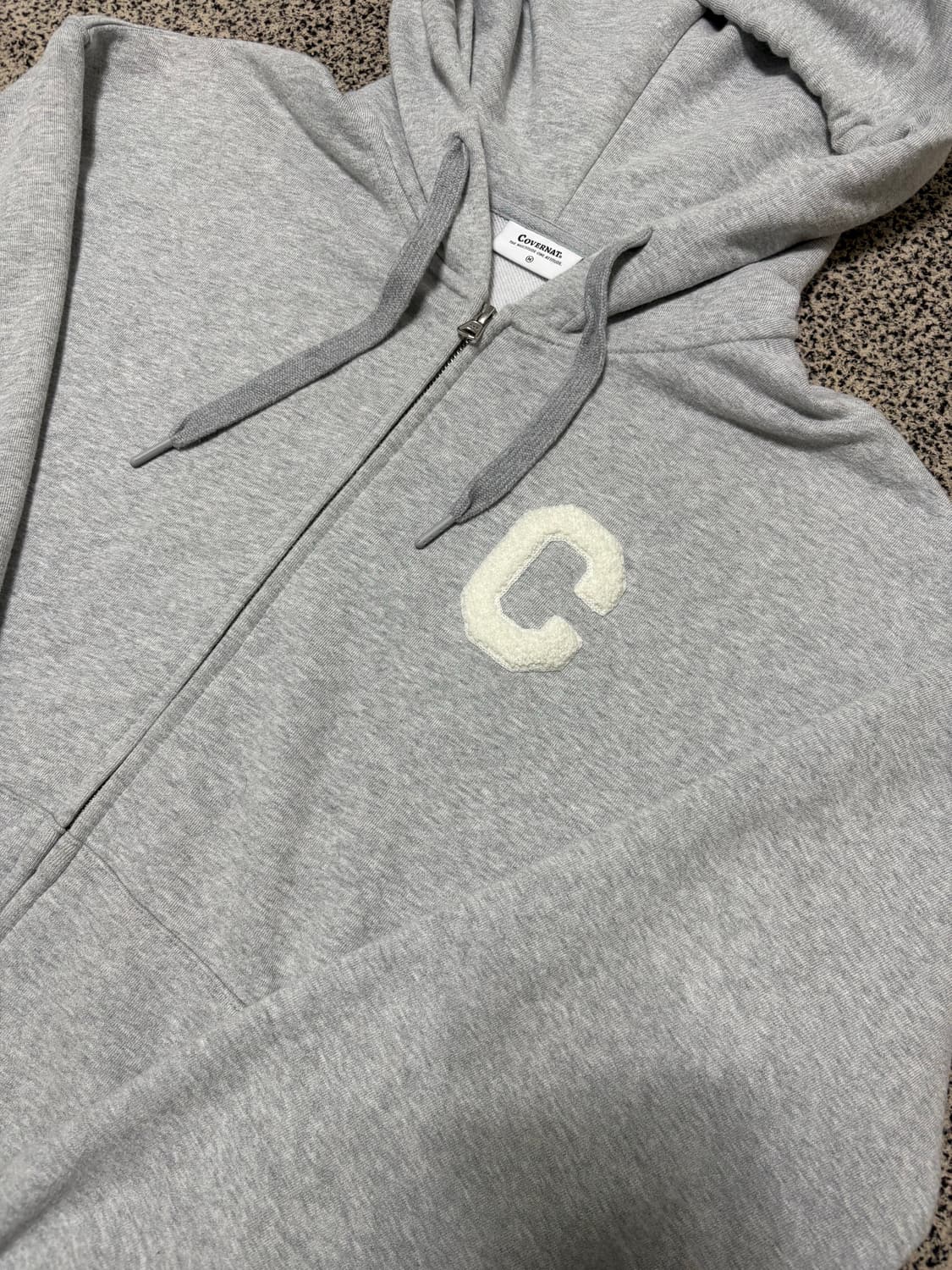 커버낫 C로고 투웨이 지퍼 후드집업 상품이미지2