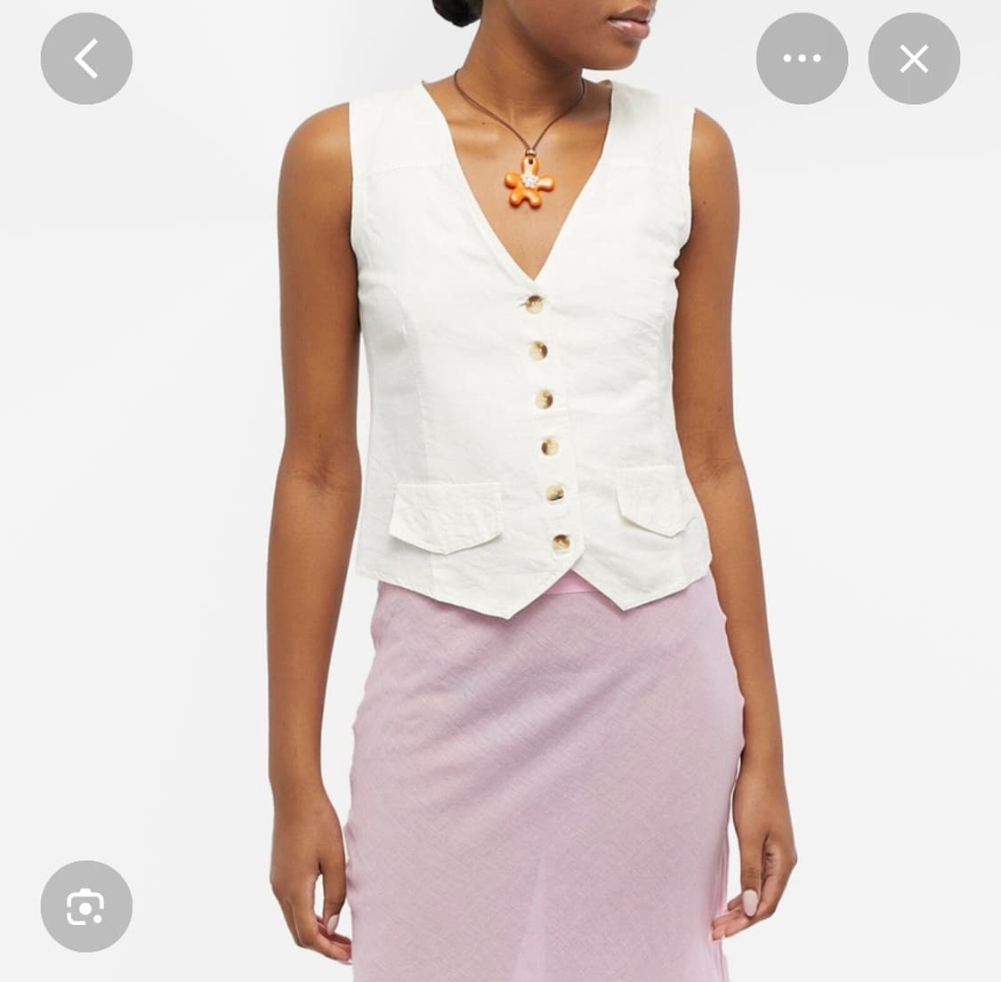 gimaguas 린넨 베스트 L 상품이미지1