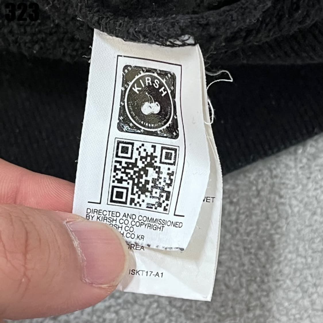 키르시 블랙 후드티  상품이미지3