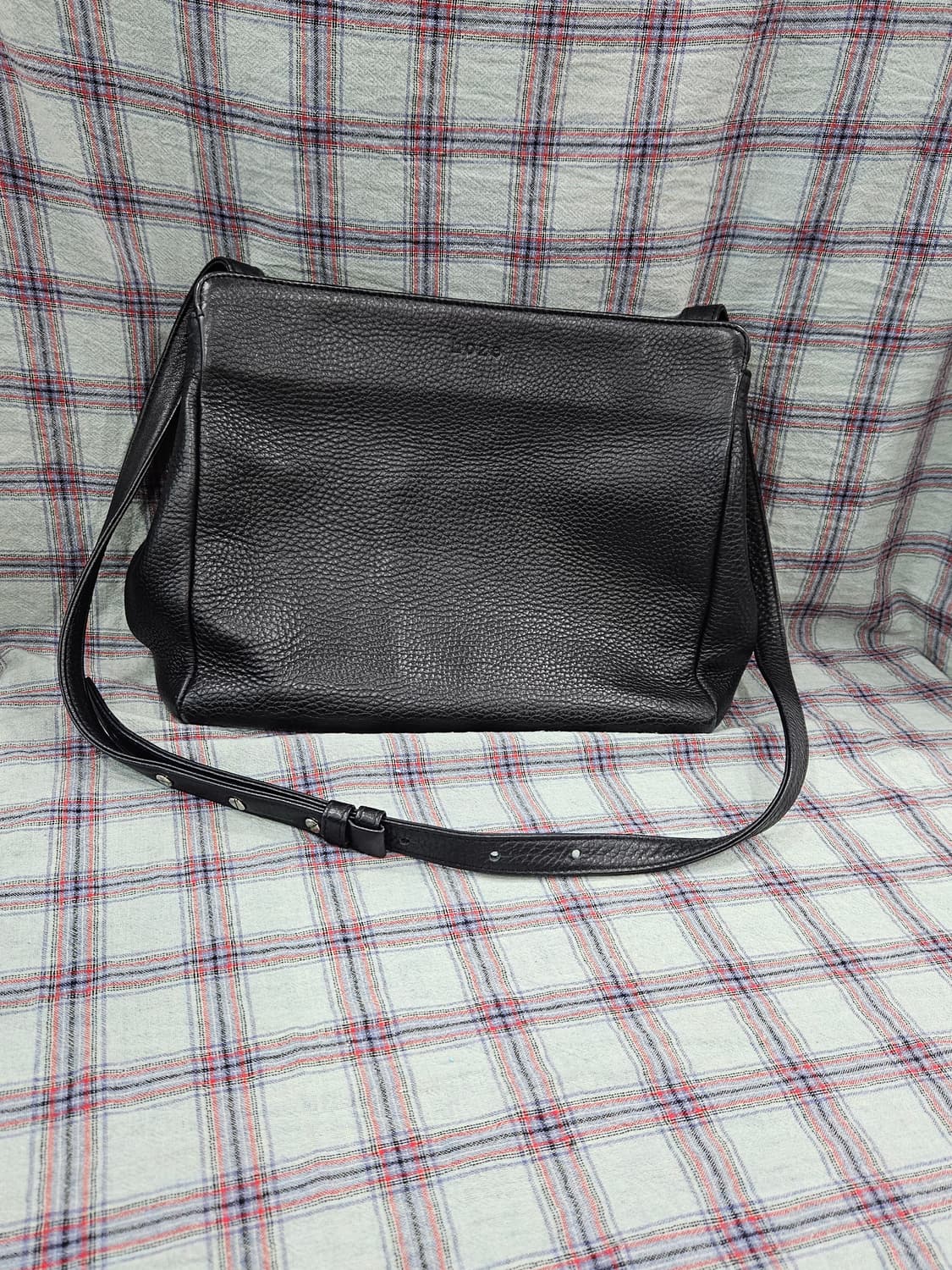 호재(HOZE) 블랙 가죽 숄더백  상품이미지1