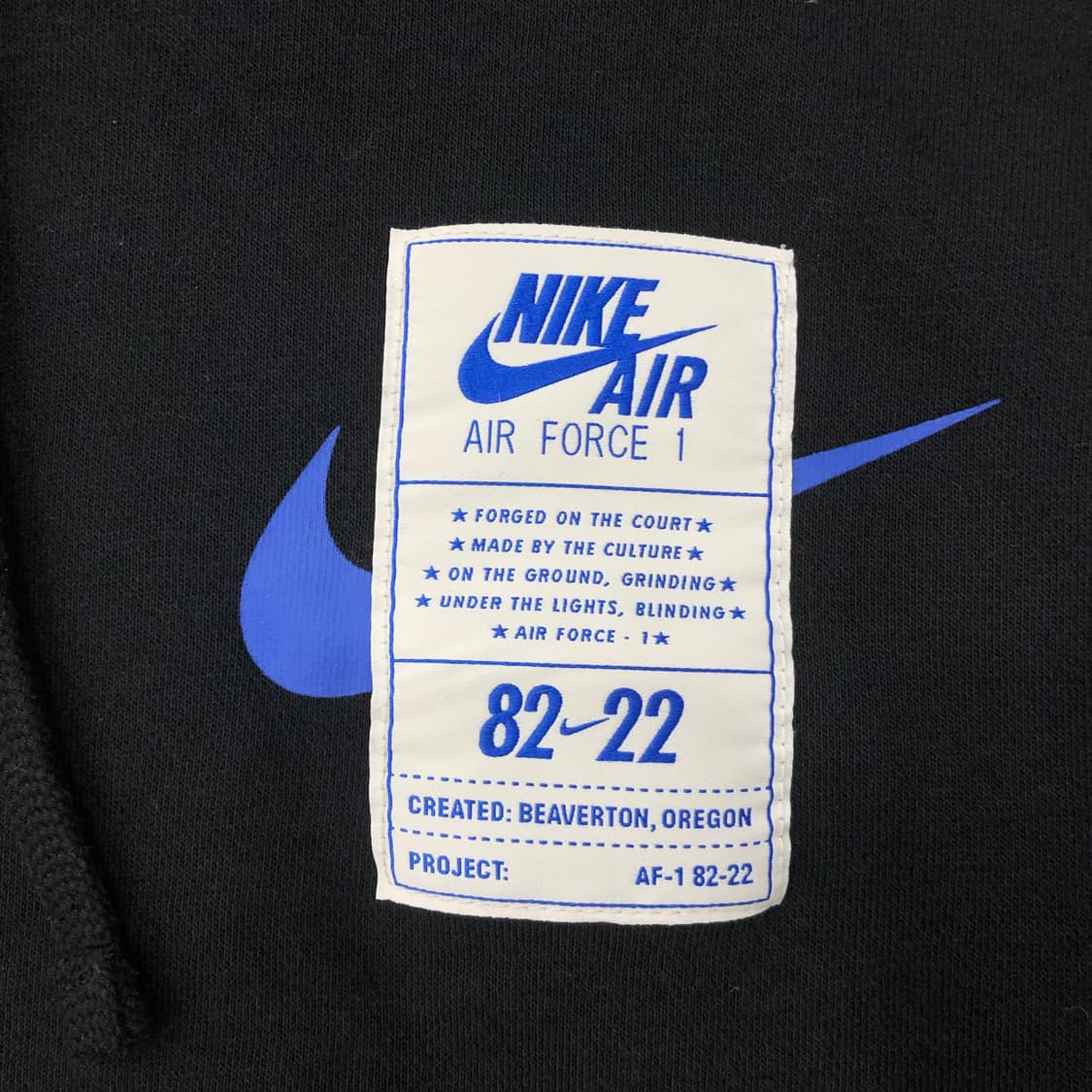 XL 나이키 NSW 에어포스 1 오픈 후드티 상품이미지2