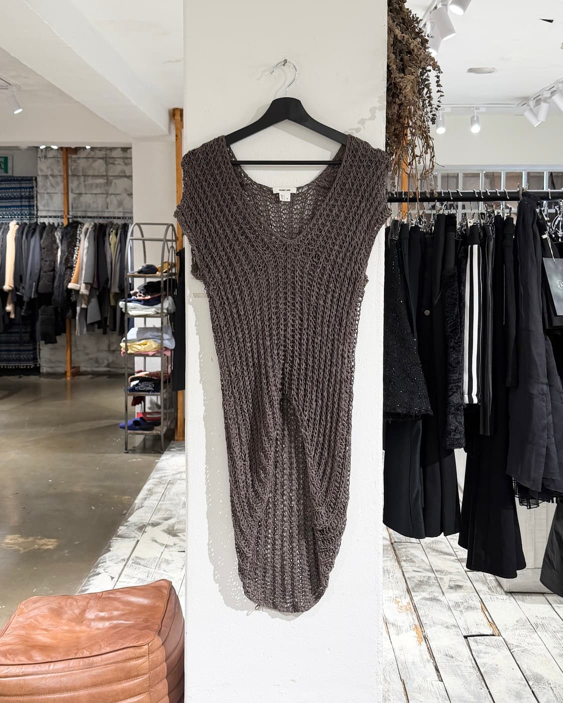 헬무트랭 브라운 크로셰 니티드 슬리브리스  상품이미지1