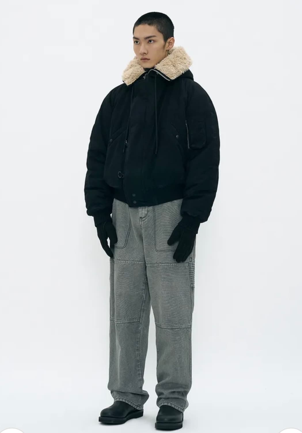 파르티멘토 n2b 숏 파카 블랙 상품이미지4