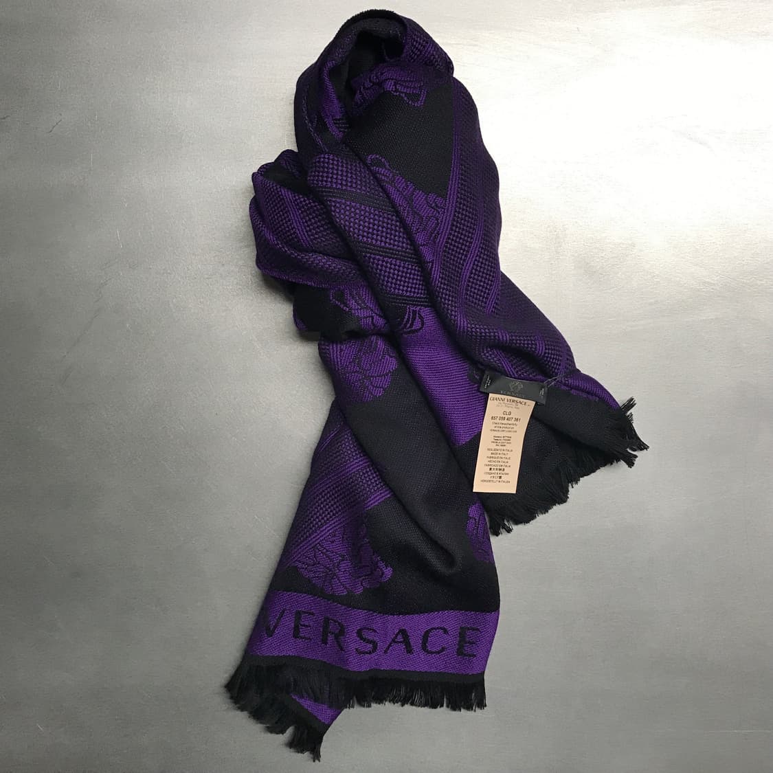 베르사체 메두사 머플러 퍼플 상품이미지1