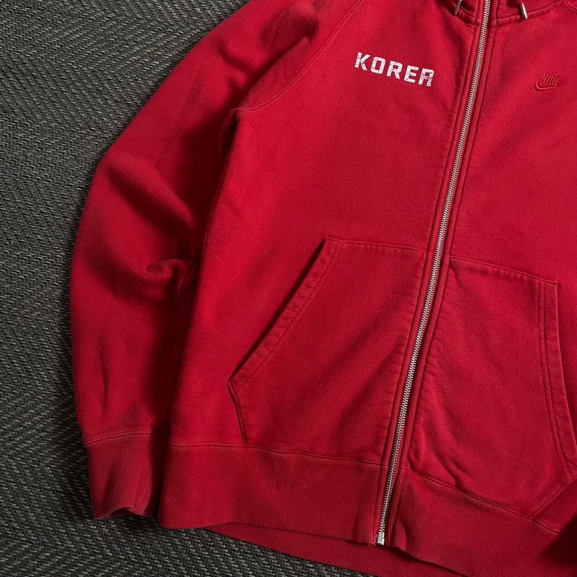 나이키 코리아 국대 스웻 후드집업 레드y 4659 상품이미지4
