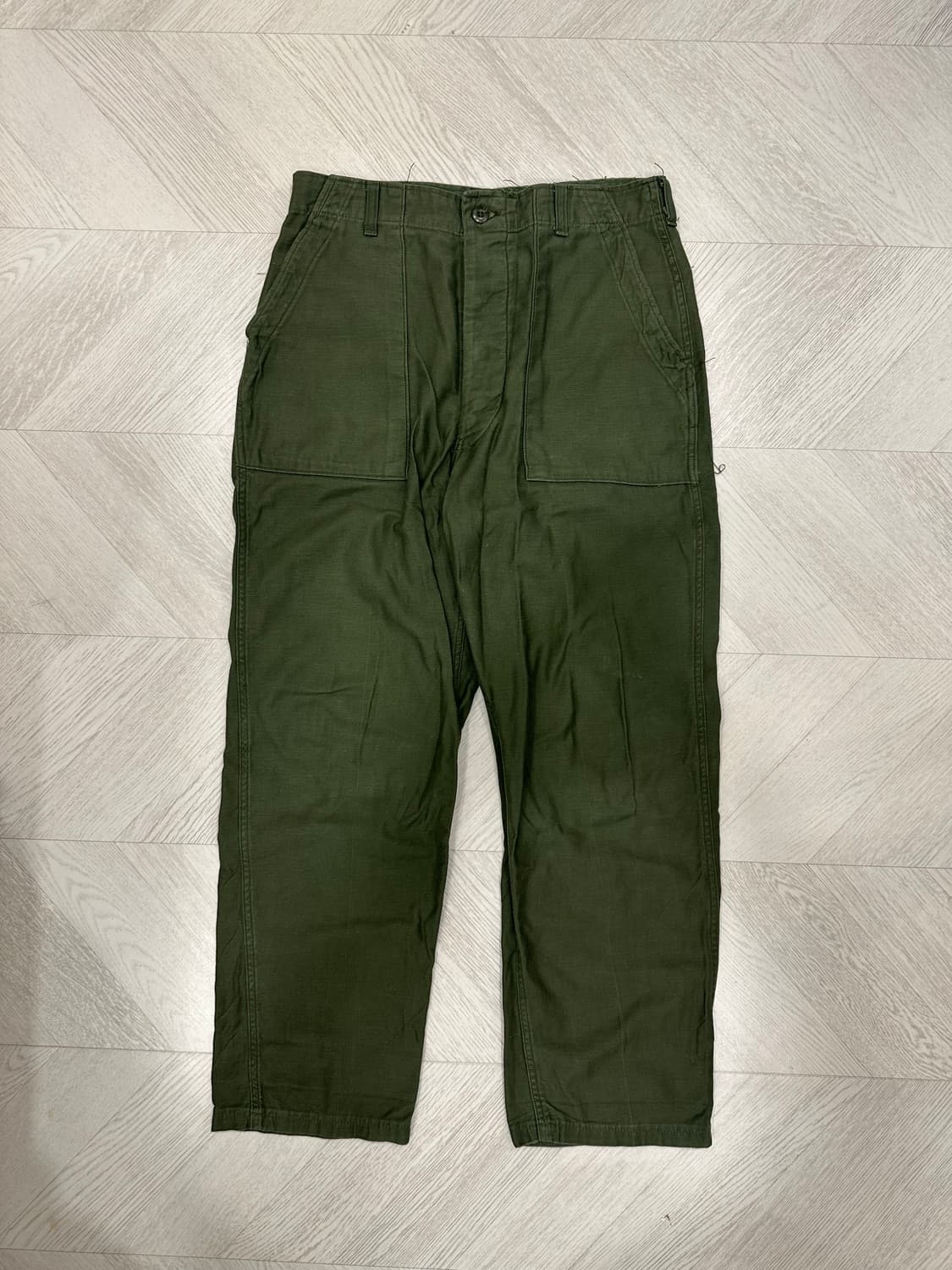 🇺🇸 70s USA ARMY 미군 퍼티그 팬츠 OG107 (~33) 상품이미지2