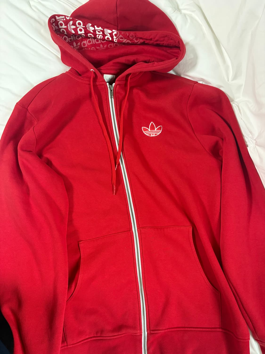 아디다스 레드 후드집업 상품이미지2