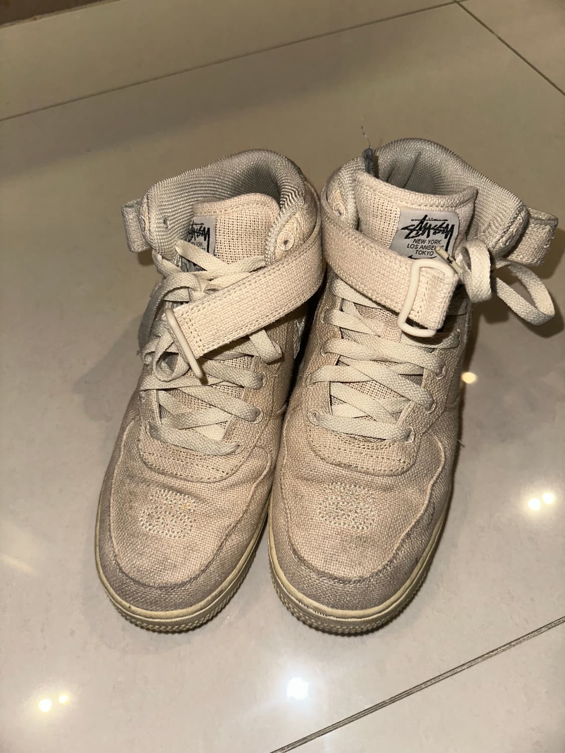 Nike x Stussy 에어포스 1 '07 Mid SP Fossil 상품이미지6