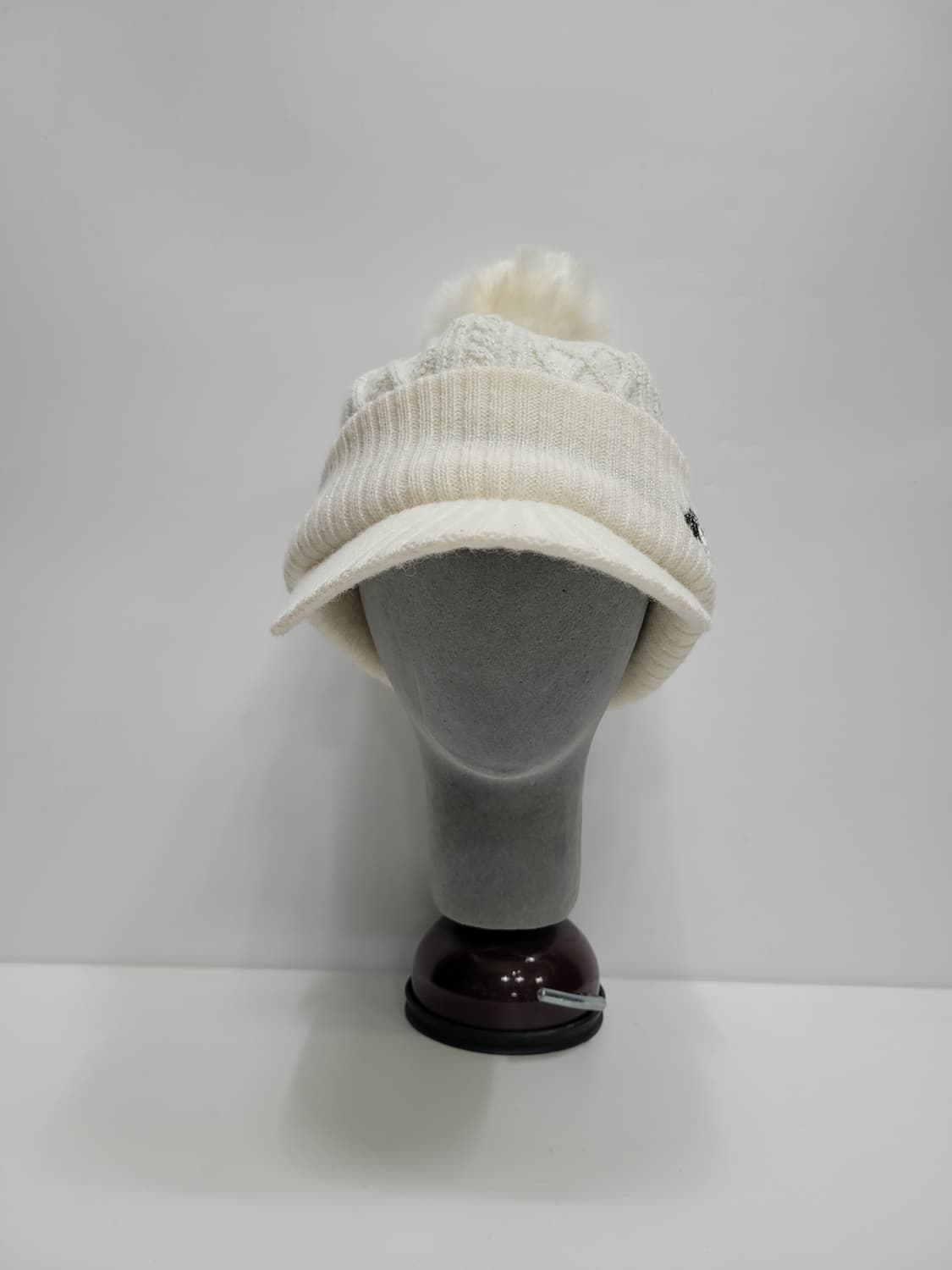 블랙앤화이트 울 니트 골프 모자 / FREE  상품이미지2