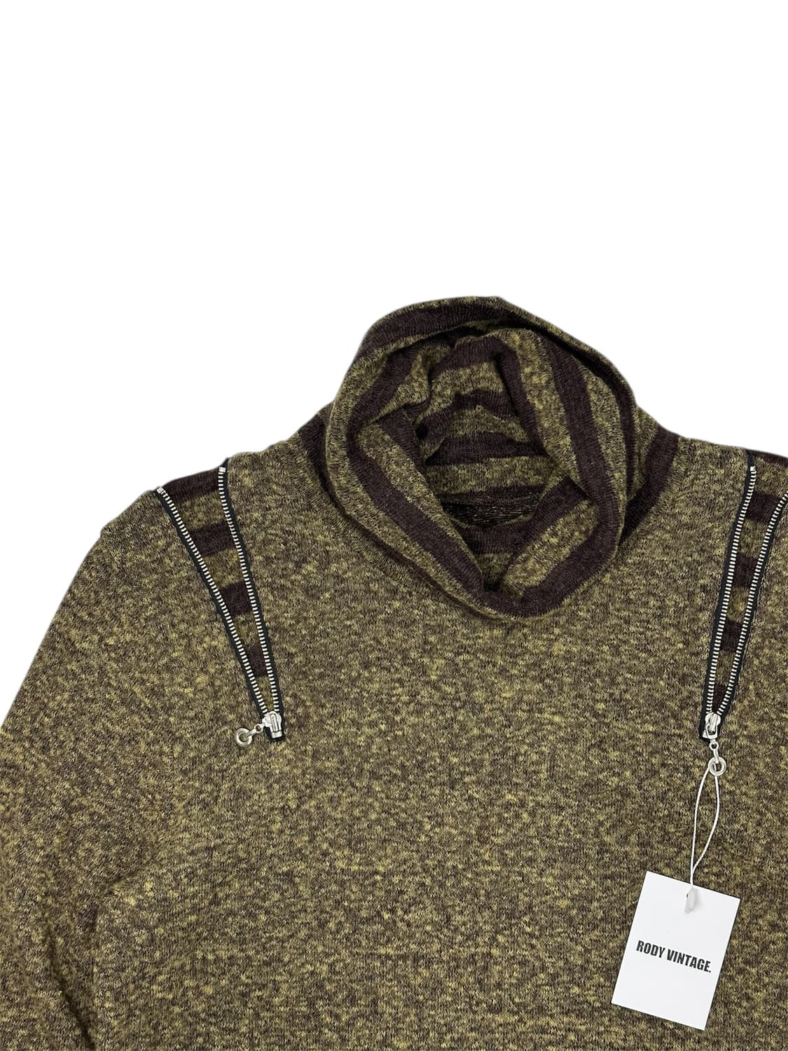 Zipped Neck Knit Pullover 상품이미지3