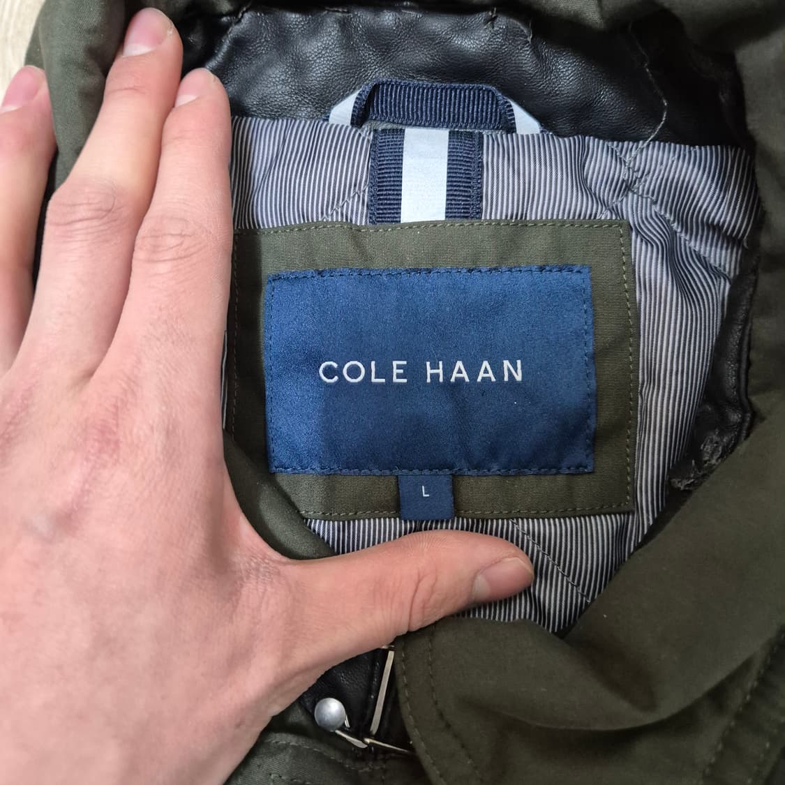 COLE HAAN 콜한 싱글 패딩 코트 L(100) 상품이미지4