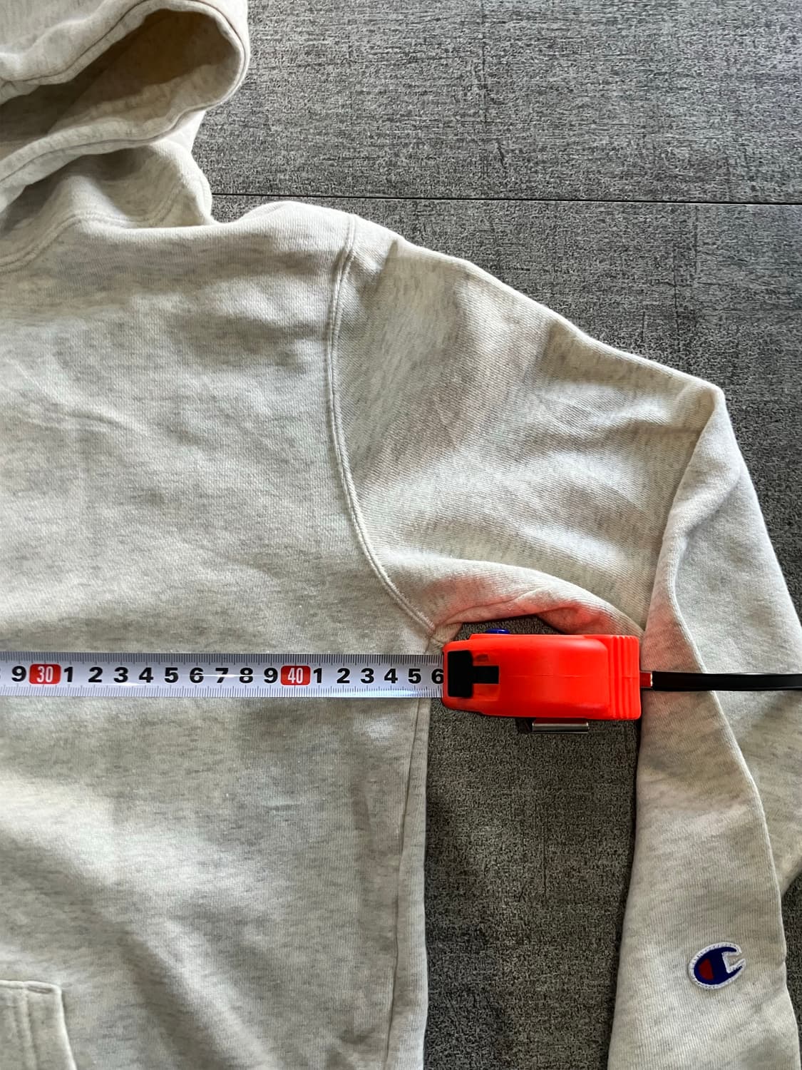 Champion 챔피온 올드스쿨아메카지 손목로고 후드티셔츠 상품이미지2