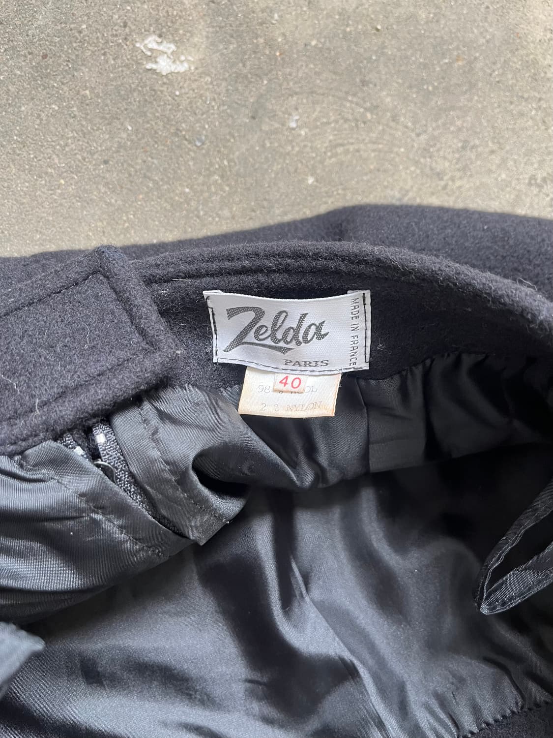 Vintage (Made in France) 울 스커트 상품이미지5