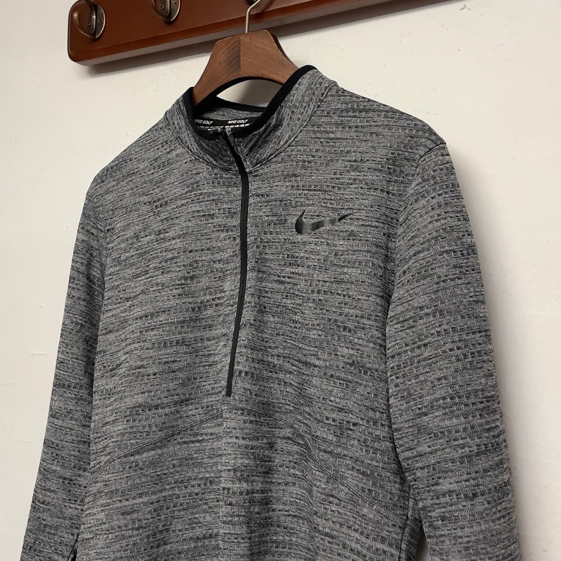 나이키 (우먼) 골프 반 집업 그레이 롱 슬리브   상품이미지2