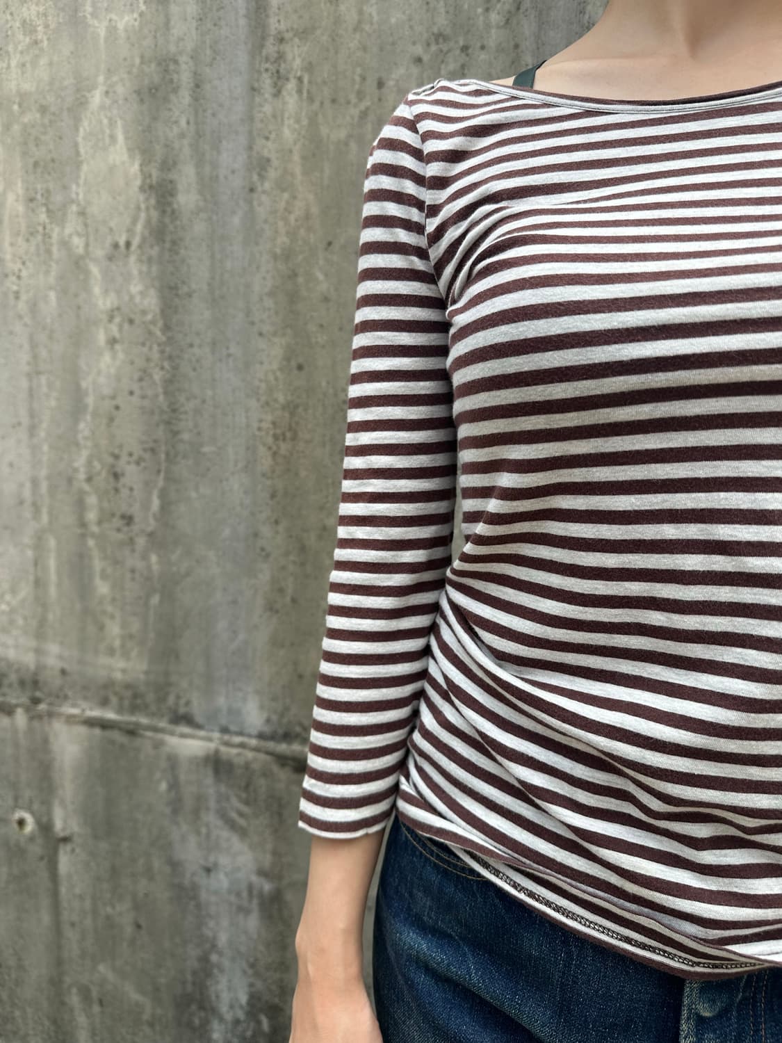 Stussy Girl line stripe 3-quarter sleeve 상품이미지6