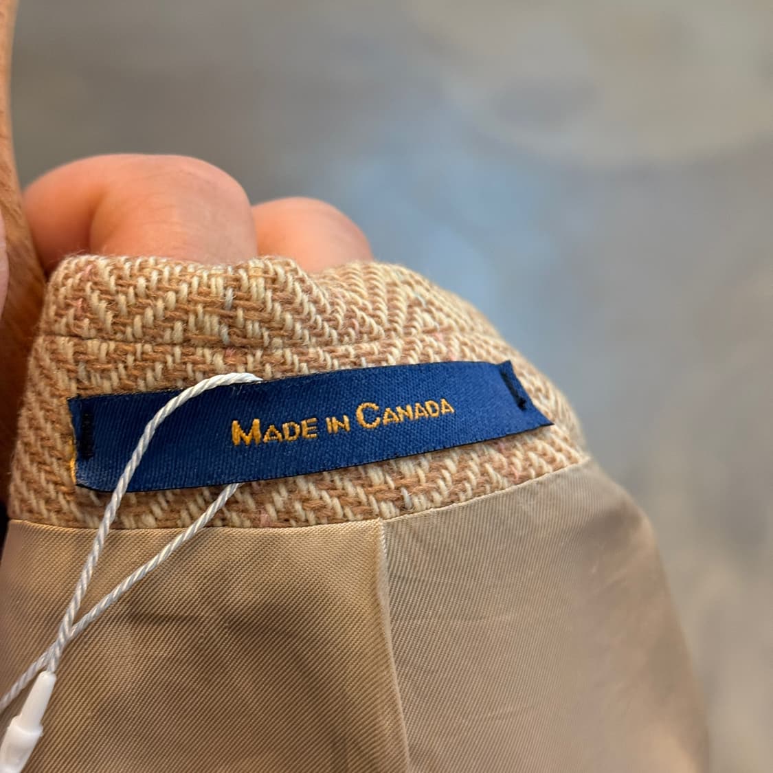 80 90S 폴로 유니버시티 클럽 라인 해링본 블레이저자켓 상품이미지10