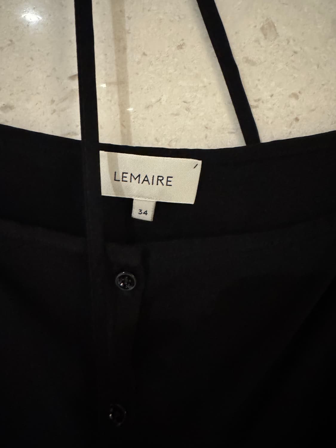 르메르 Lemaire 드라이 실크 슬립 드레스 블랙 34 (런웨이 피스) 상품이미지4