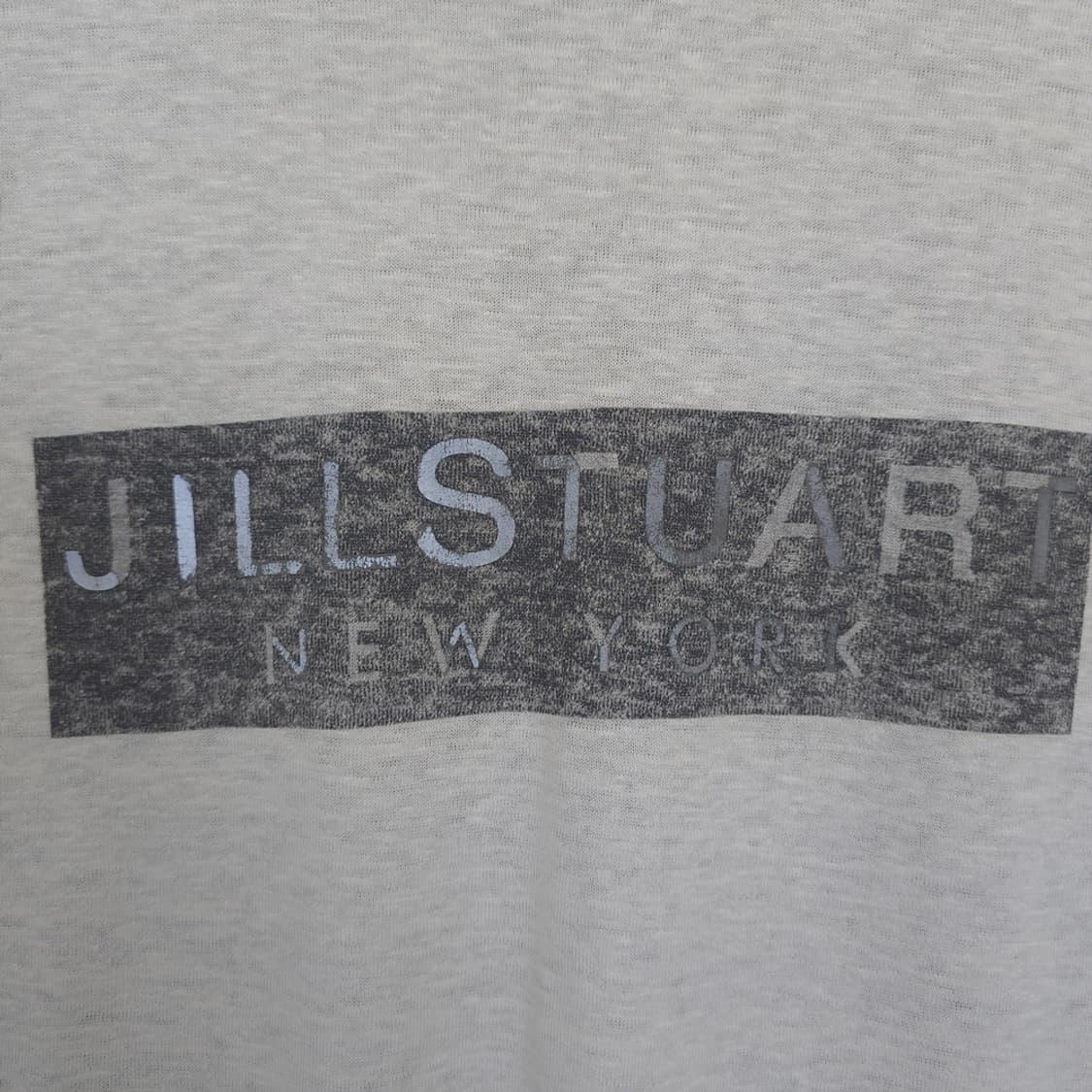  질스튜어트 뉴욕 Jill Stuart 로고 프린팅 반팔티 아이보리 XL 상품이미지3