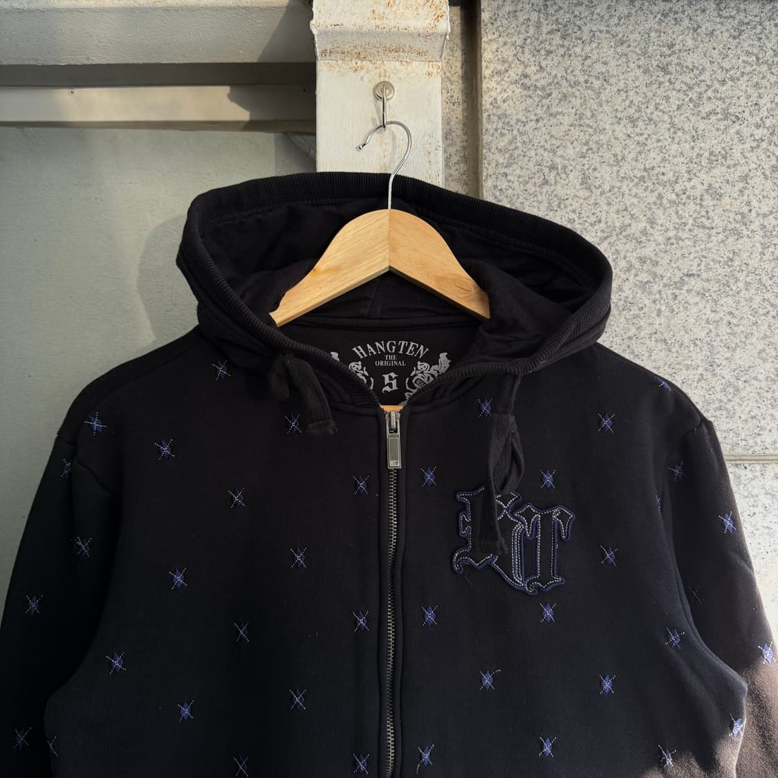 행텐 다이아 로고 패턴 후드집업 상품이미지3