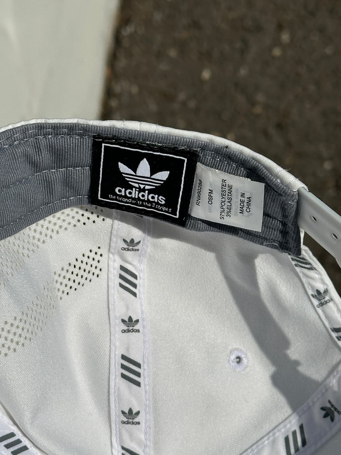 [F] 아디다스 화이트 볼캡 모자 상품이미지8