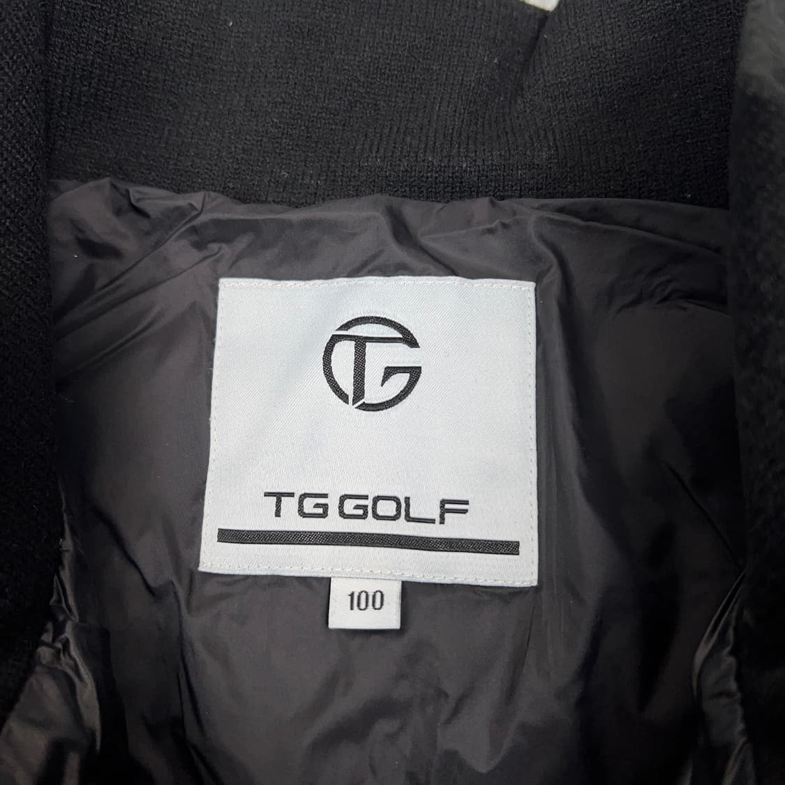TG골프 남성 니트 배색 구스다운 경량패딩 100 상품이미지6