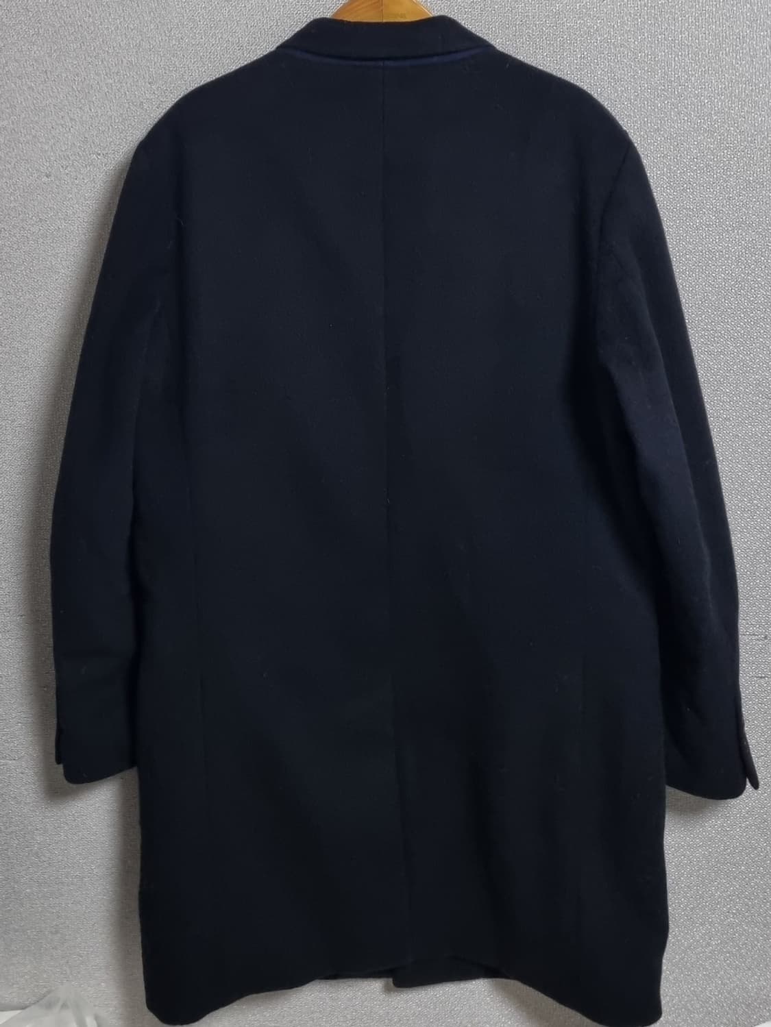 L ) 커버낫 블랙 울100% 코트 상품이미지2