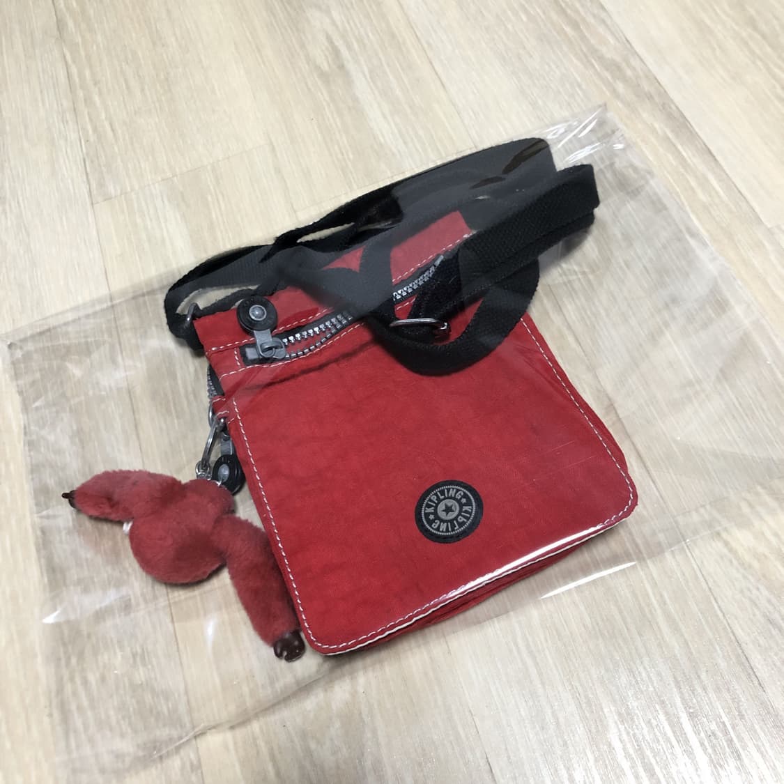 (ONE SIZE) 키플링 KIPLING 미니 스퀘어 크로스백 레드 상품이미지10