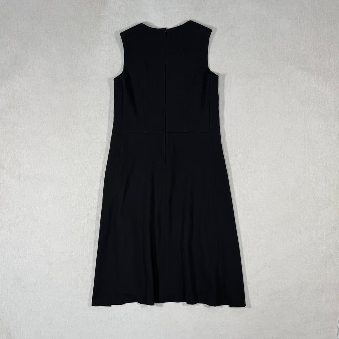 Belted Pleated Black Dress 상품이미지5