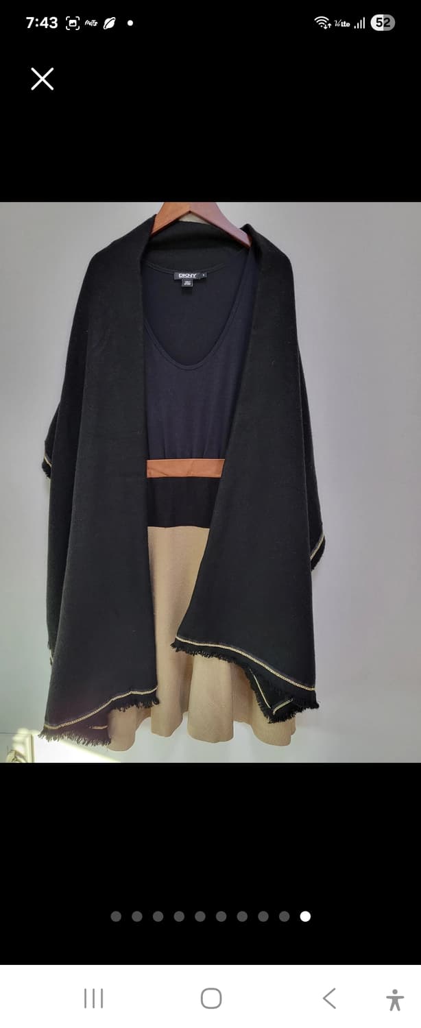 특가!DKNY 도나카렌 리얼가죽+고급린넨+면 배색원피스free 상품이미지10