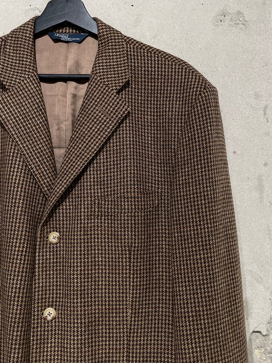 폴로 랄프로렌 블루라벨 브라운 하운드 투스 3B 울 블레이저 상품이미지3