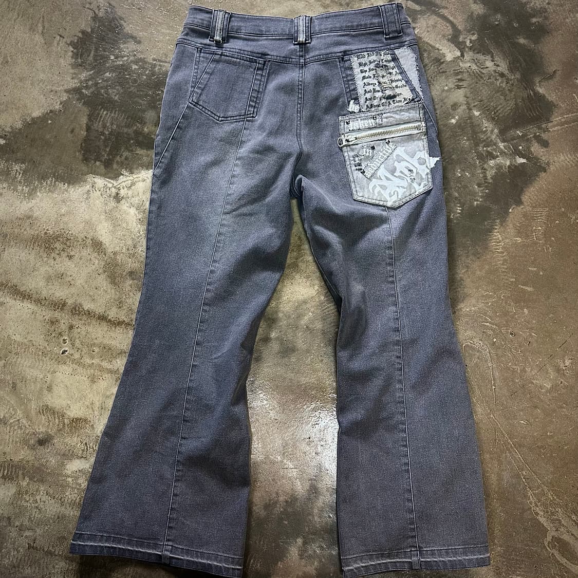 patchworked flared jeans (MPH) 상품이미지5