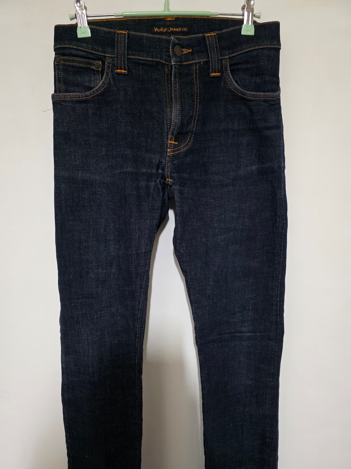 누디진 딥블루  워싱데님 팬츠w30 L32 100%오가닉코튼 상품이미지3