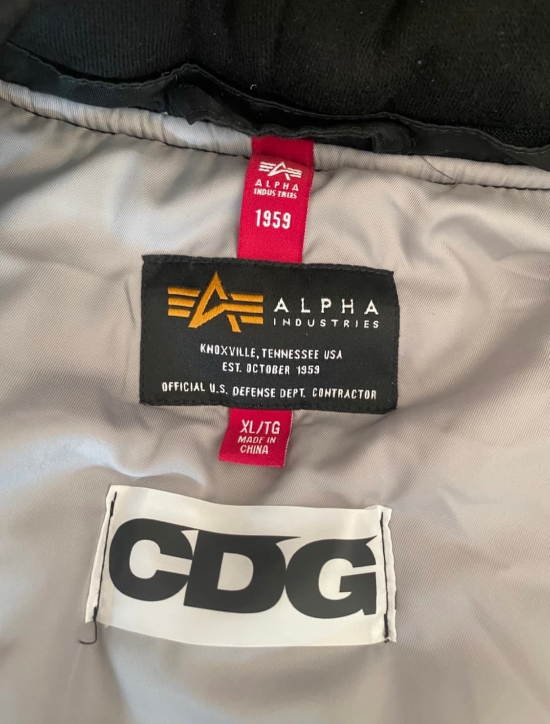 알파인더스트리 꼼데가르송 MA-1  상품이미지3