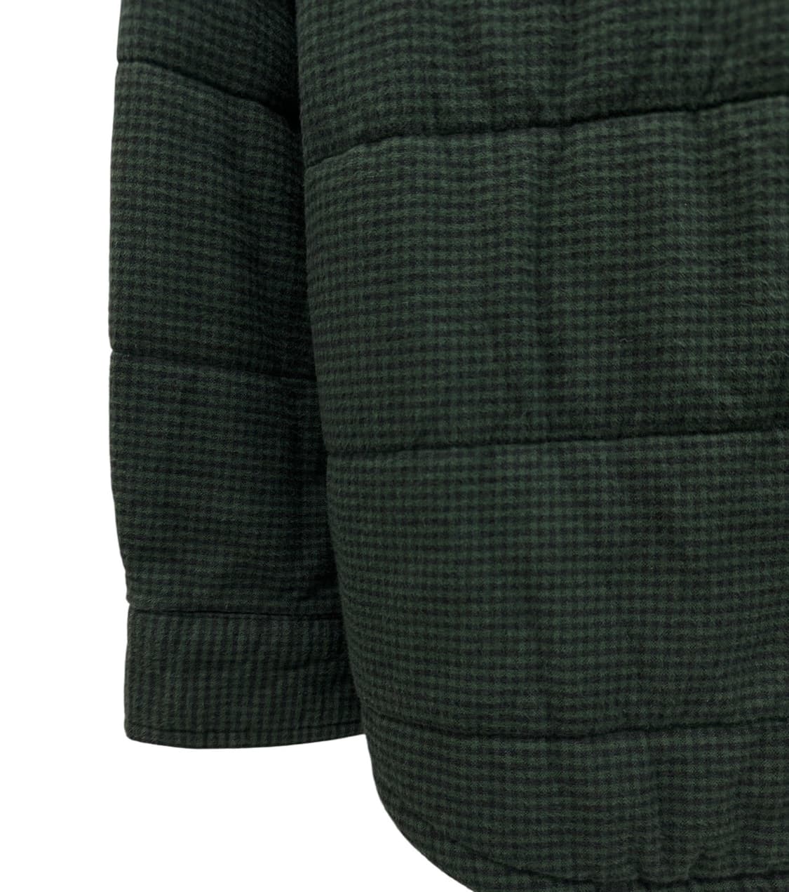 엘엘빈 깅엄체크 누빔자켓 다크그린 (M~L) 상품이미지6