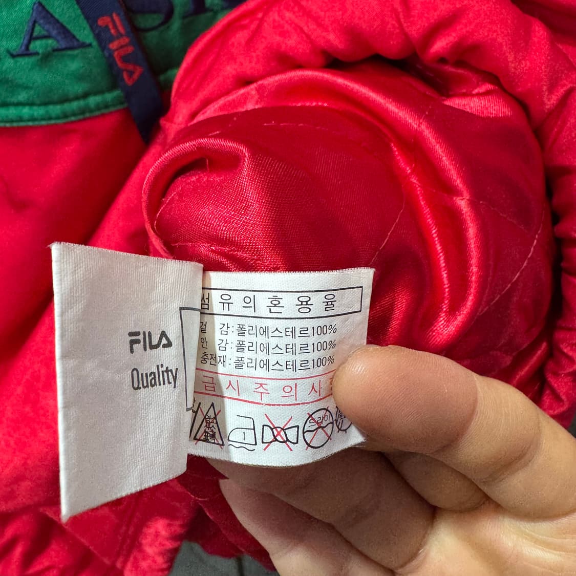 90s 휠라 스키팀 아노락 자켓 (L)    상품이미지7