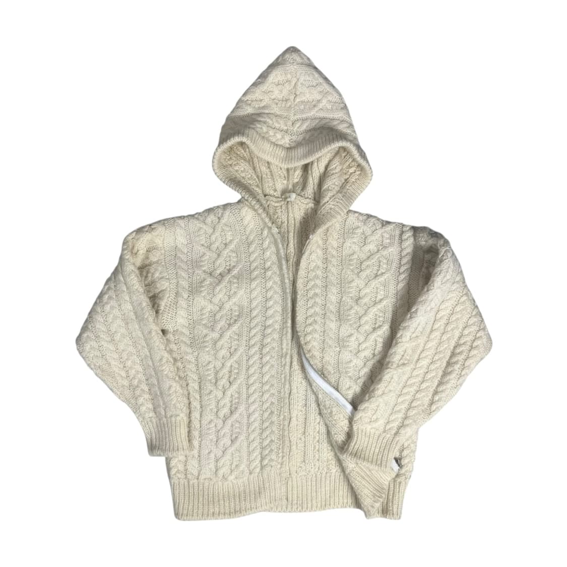 [JPN] 아란 케이블 니트 후디 가디건 상품이미지1